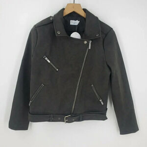 Vanessa Moe x NA:KD Moto Jacket Vegan Leather NWT